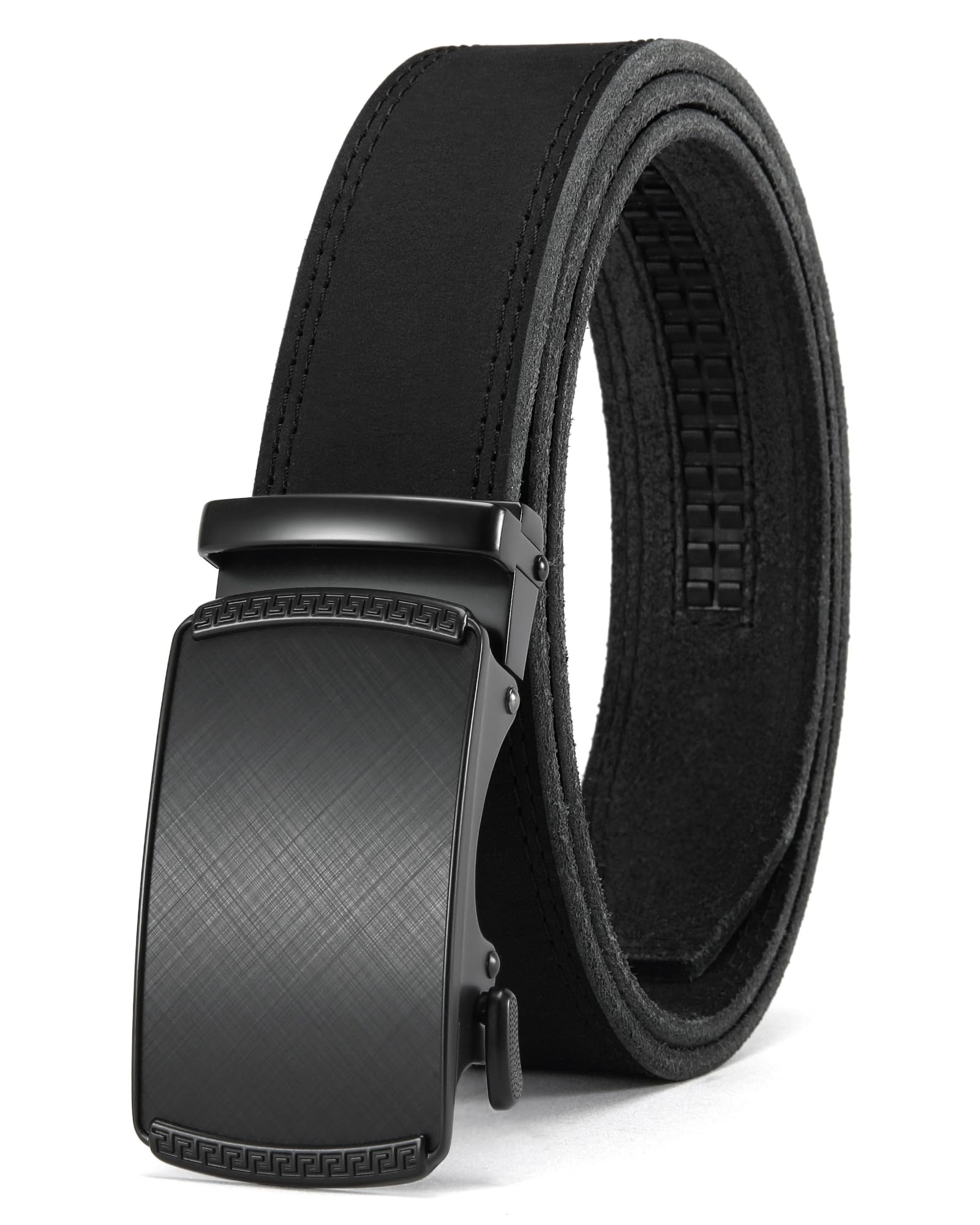 CHAOREN Men's Leather Ratchet Belt - Customizable Fit (35mm)