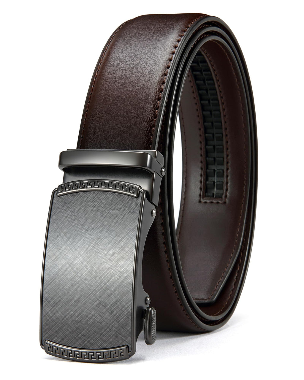 CHAOREN Men's Leather Ratchet Belt - Customizable Fit (35mm)
