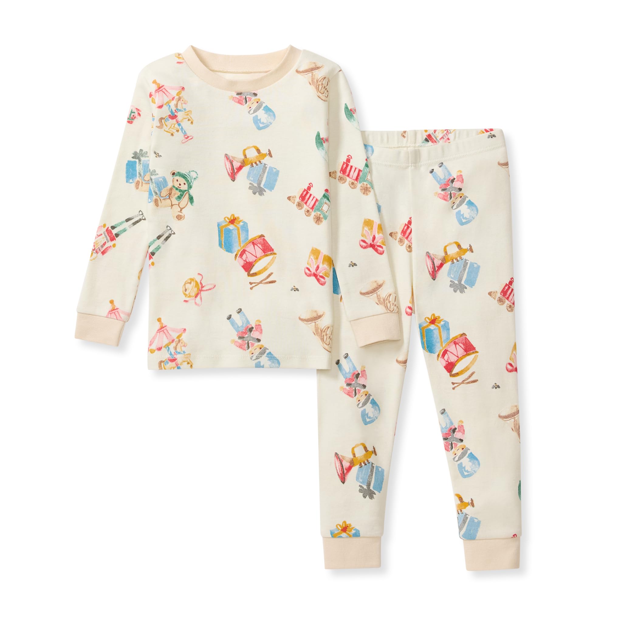 Burt's Bees Baby Organic Cotton Pajamas for Boys, Toddler PJ Set, 2-PC