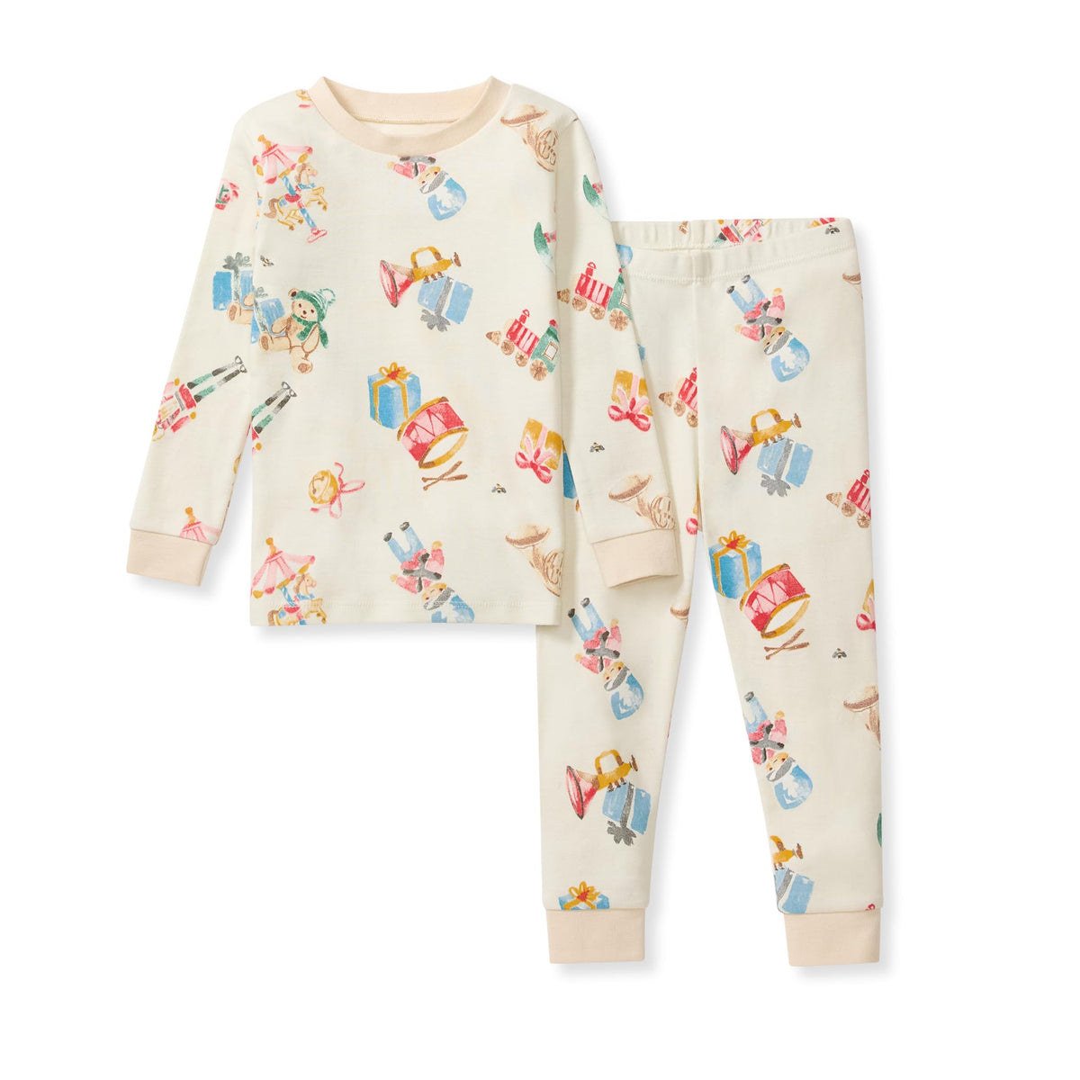 Burt's Bees Baby Organic Cotton Pajamas for Boys, Toddler PJ Set, 2-PC