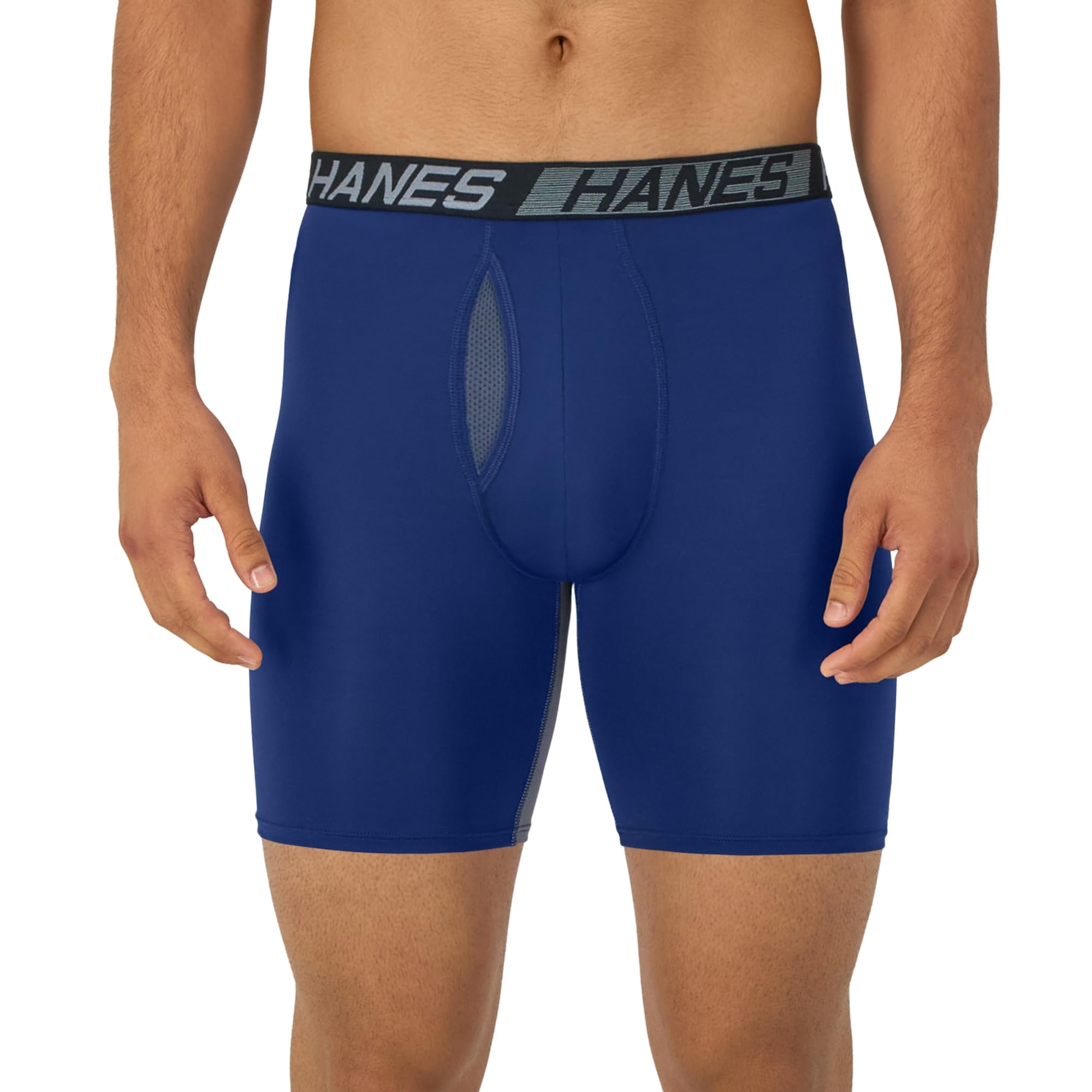 Hanes Men's Underwear Boxer Briefs Pack, 3-Pack, Total Support Pouch, Long or Short-Leg Boxer Briefs