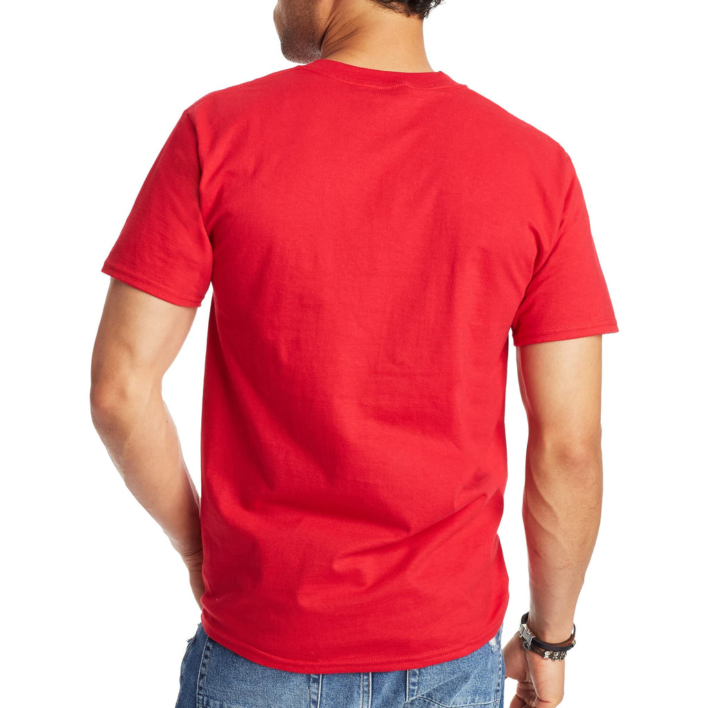 Hanes Men's Beefy-T T-Shirt, Heavyweight Cotton T-Shirts for Men, 1 or 2 Pack, Men's Tees (Tall