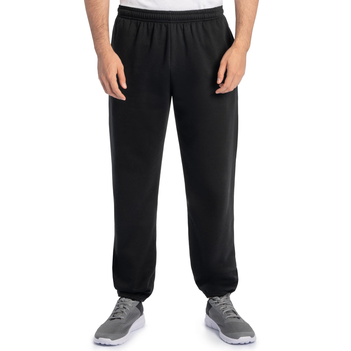 Fruit of the Loom Eversoft Fleece Elastic Bottom Sweatpants with Pockets, Relaxed Fit, Moisture Wicking, Breathable