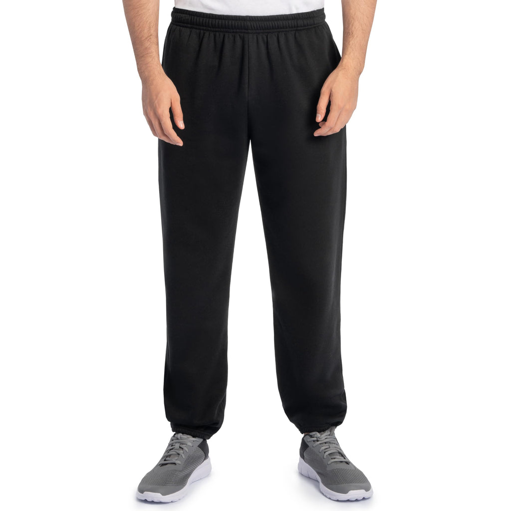 Fruit of the Loom Eversoft Fleece Elastic Bottom Sweatpants with Pockets, Relaxed Fit, Moisture Wicking, Breathable
