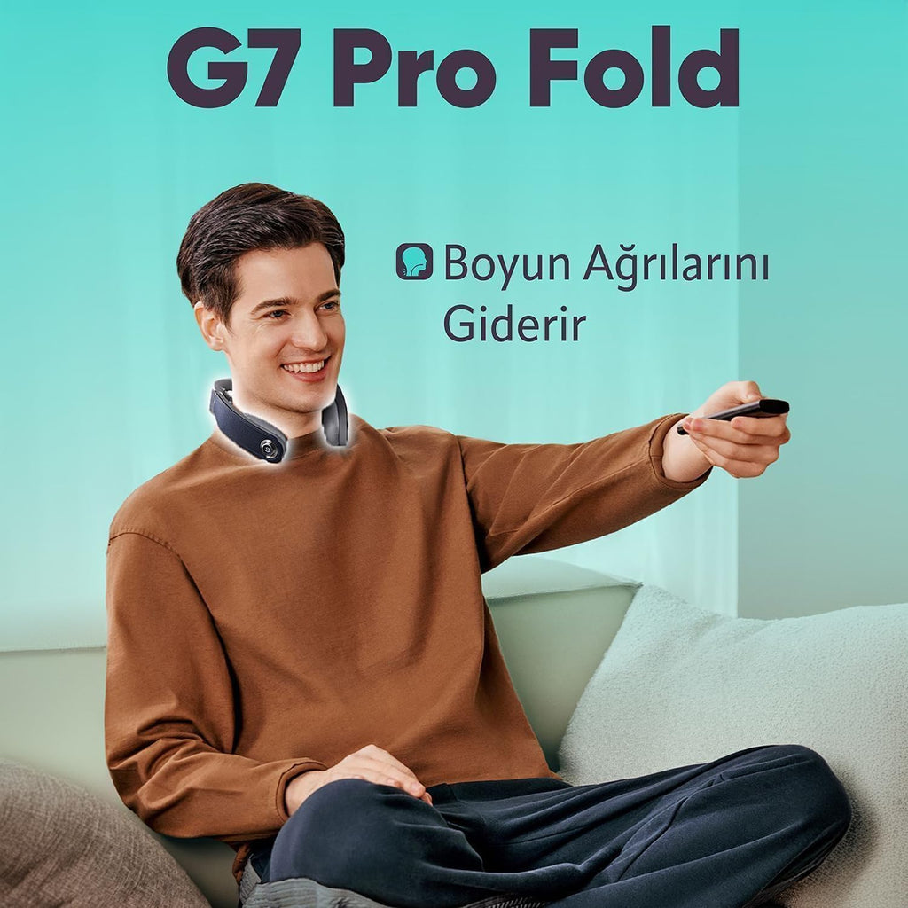 SKG G7 Pro Fold | TENS-EMS Akıllı Boyun Masaj Aleti | Mobil APP | Isı Terapisi-Termoterapi | Titreşim Masajı