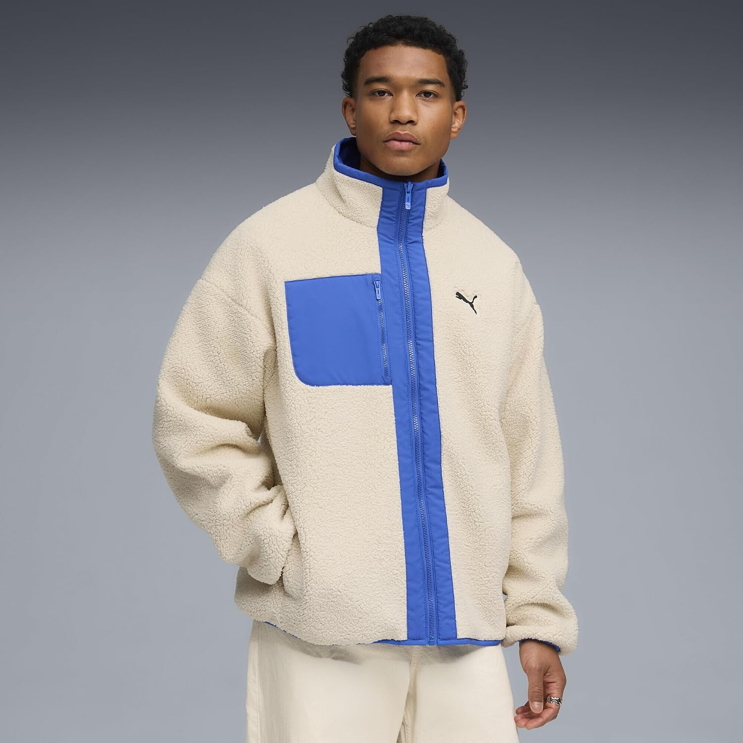 PUMA Reversible Sherpa Jacket Mont Erkek