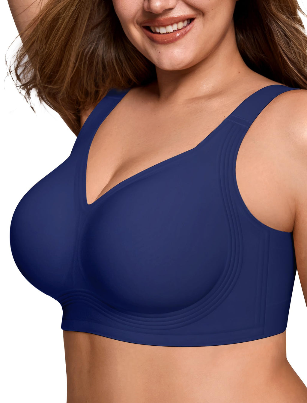 LetsJoli Jelly Bras for Women No Underwire Plus Size Push Up Supportive