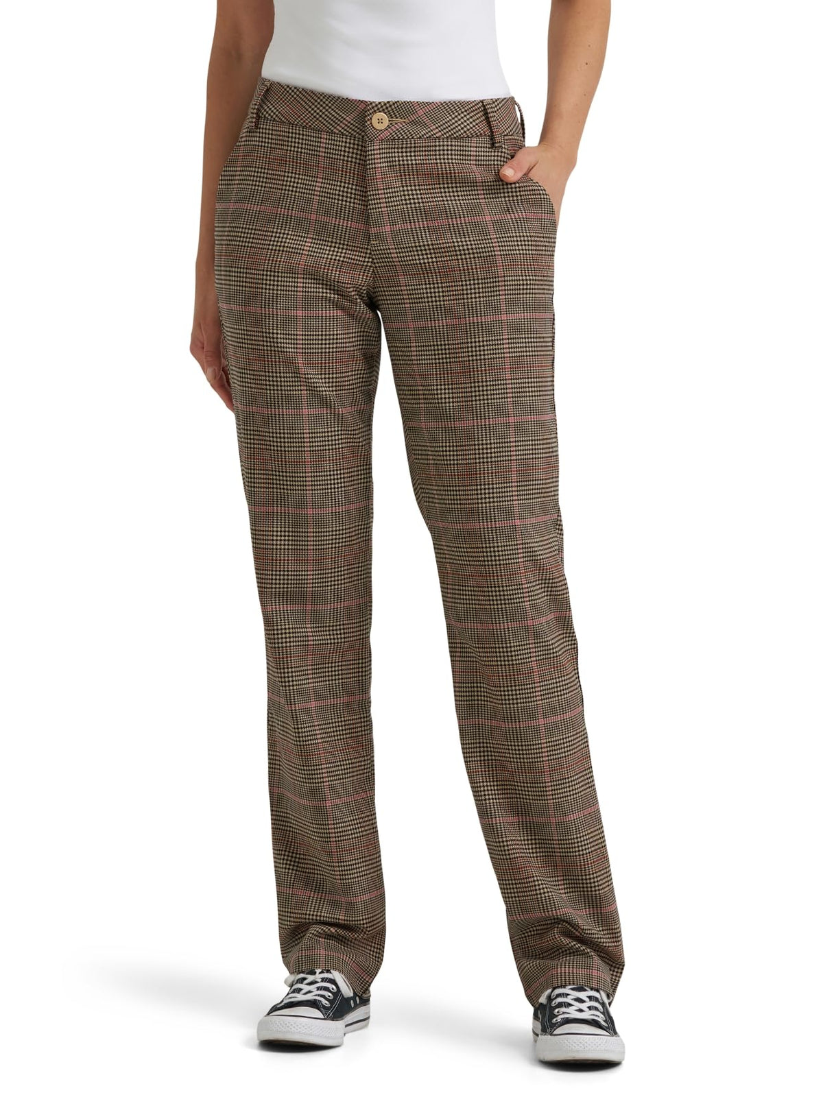 Lee Women's Wrinkle Free Relaxed Fit Straight Leg Pant