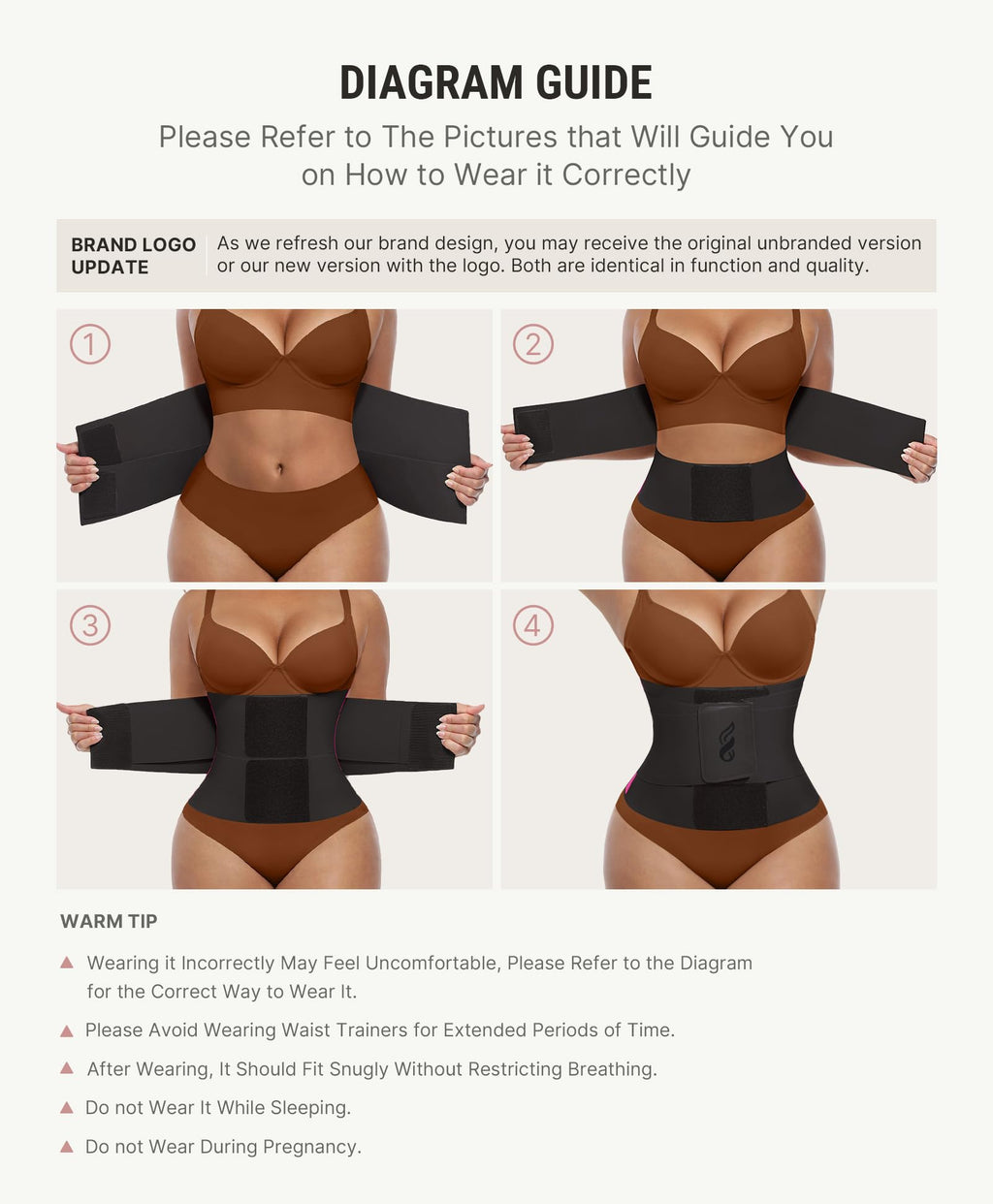 FeelinGirl Waist Trainer Belt Cincher Corset Tummy Control Faja Body Shaper