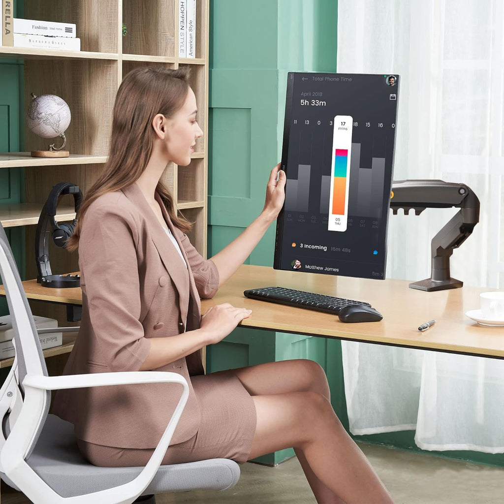 North Bayou NB F80 17-32" LCD/LED Monitor Mount Ergonomic Gas Spring Desk Mount 2-9 Kg