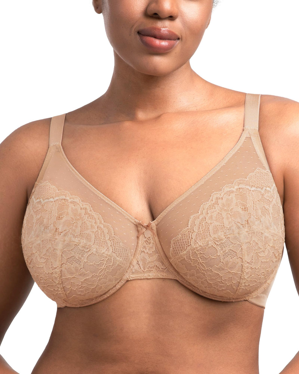 HSIA Minimizer Bras for Women Enchante Lace Underwire Bra for Heavy Breast