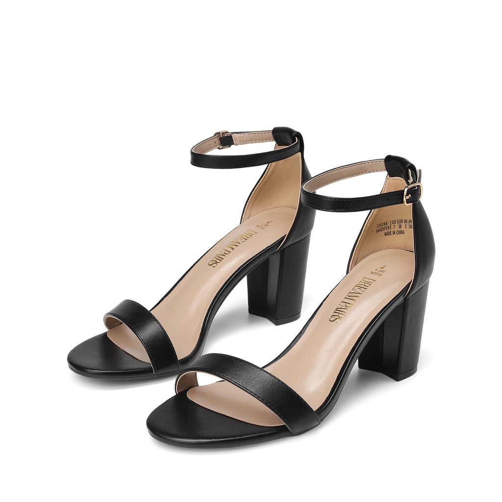 DREAM PAIRS Women's Comfort Block Heel Sandals