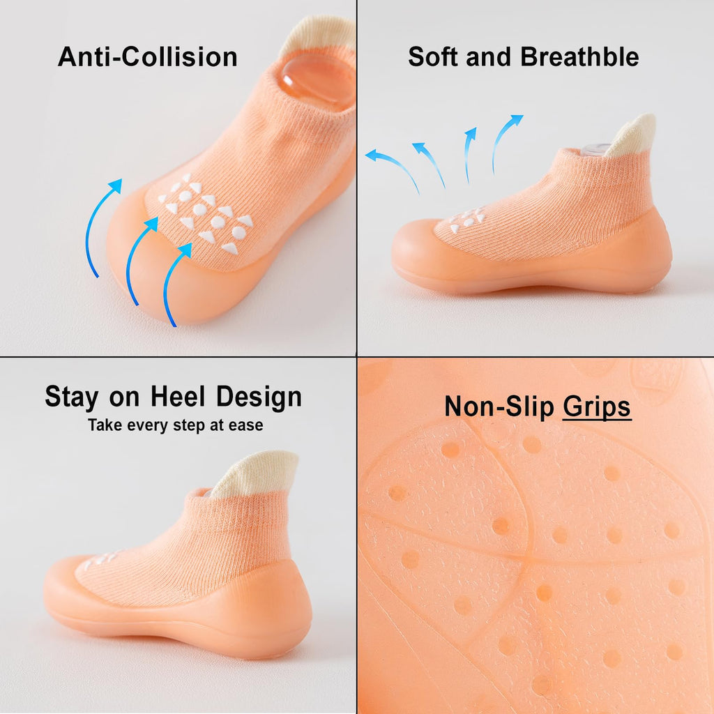 Hstyle Baby Sock Shoes Toddler Boys Walking Shoes Infant Slippers Sneakers