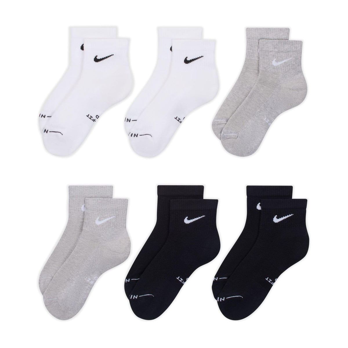Nike Unisex Adult Everyday Elevated Ankle Socks (6-Pack) | Mens and Womens
