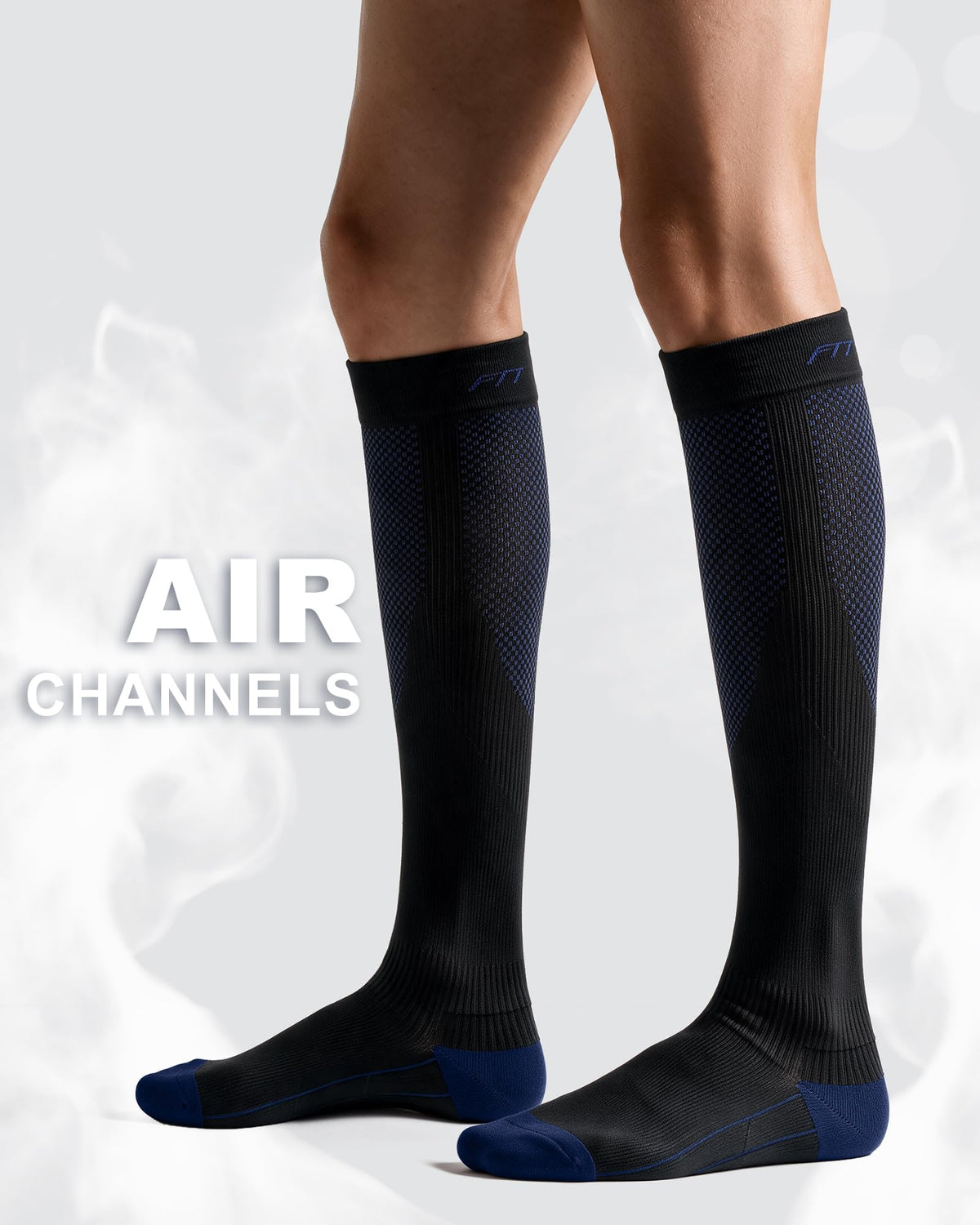 FITRELL 3 Pairs Compression Socks for Women and Men 20-30mmHg-Circulation Support Socks