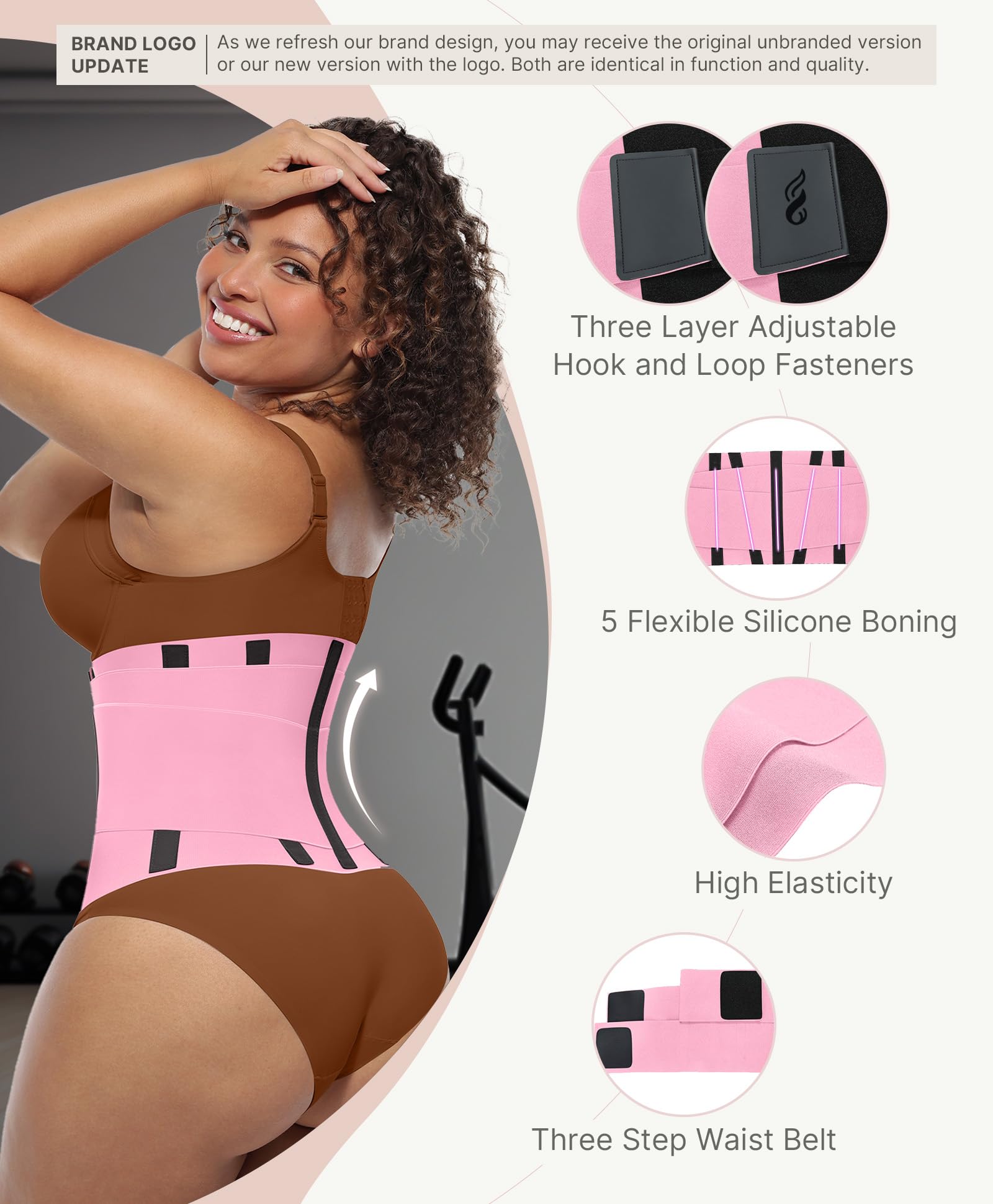 FeelinGirl Waist Trainer Belt Cincher Corset Tummy Control Faja Body Shaper
