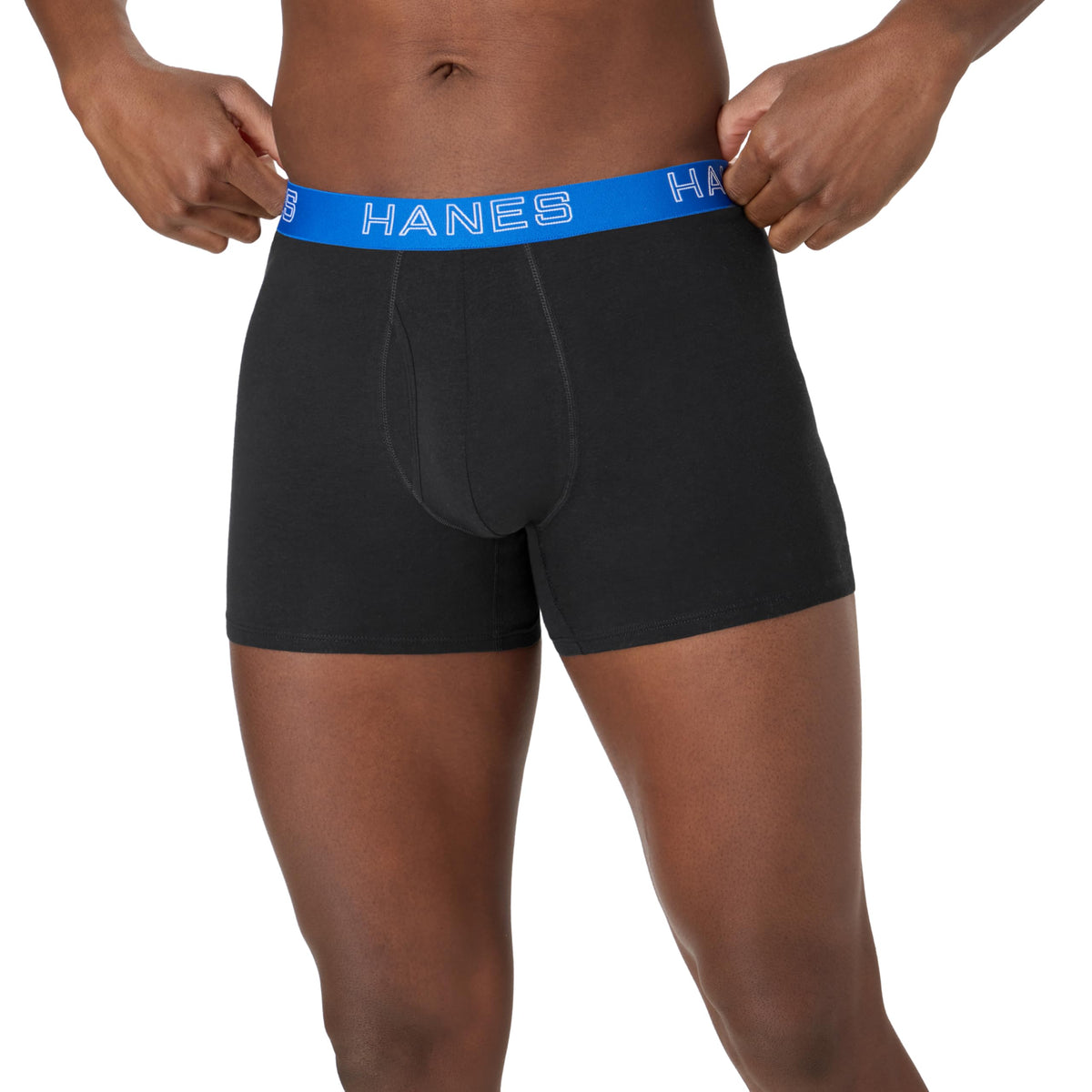 Hanes Men's Boxer Brief Underwear Pack, Stretch Cotton Boxer Briefs for Men, Moisture-wicking, 6-pack