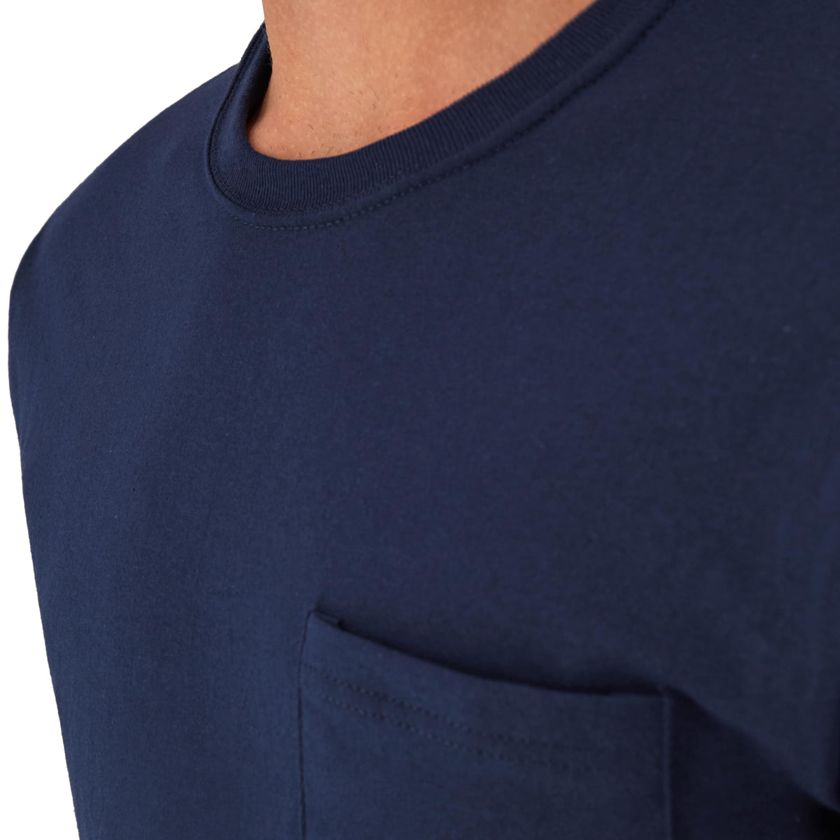 Hanes Men's Pocket T-Shirts - 6-Pack - Cotton Crewneck Tees