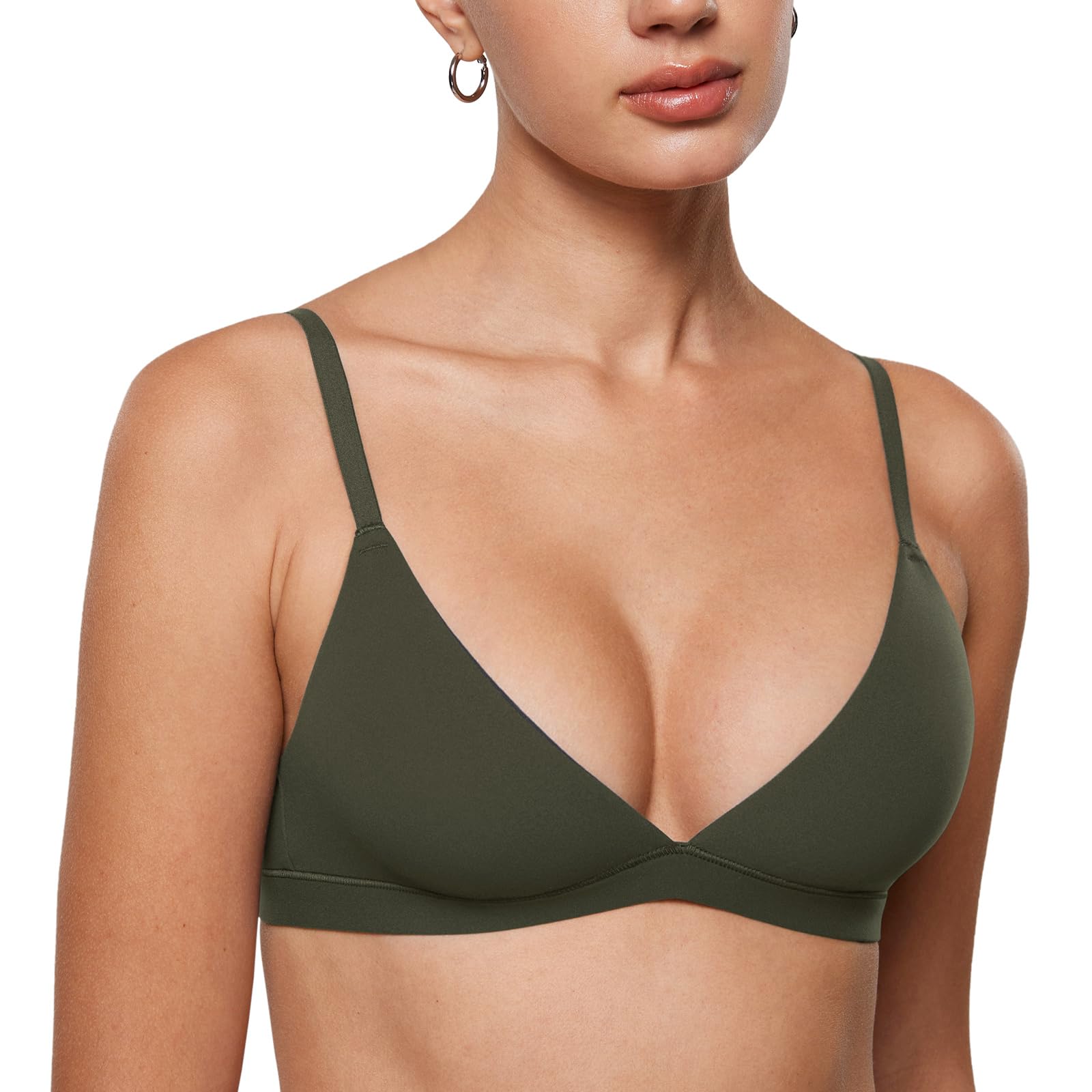INLYRIC Women's Unlined Triangle Bralette