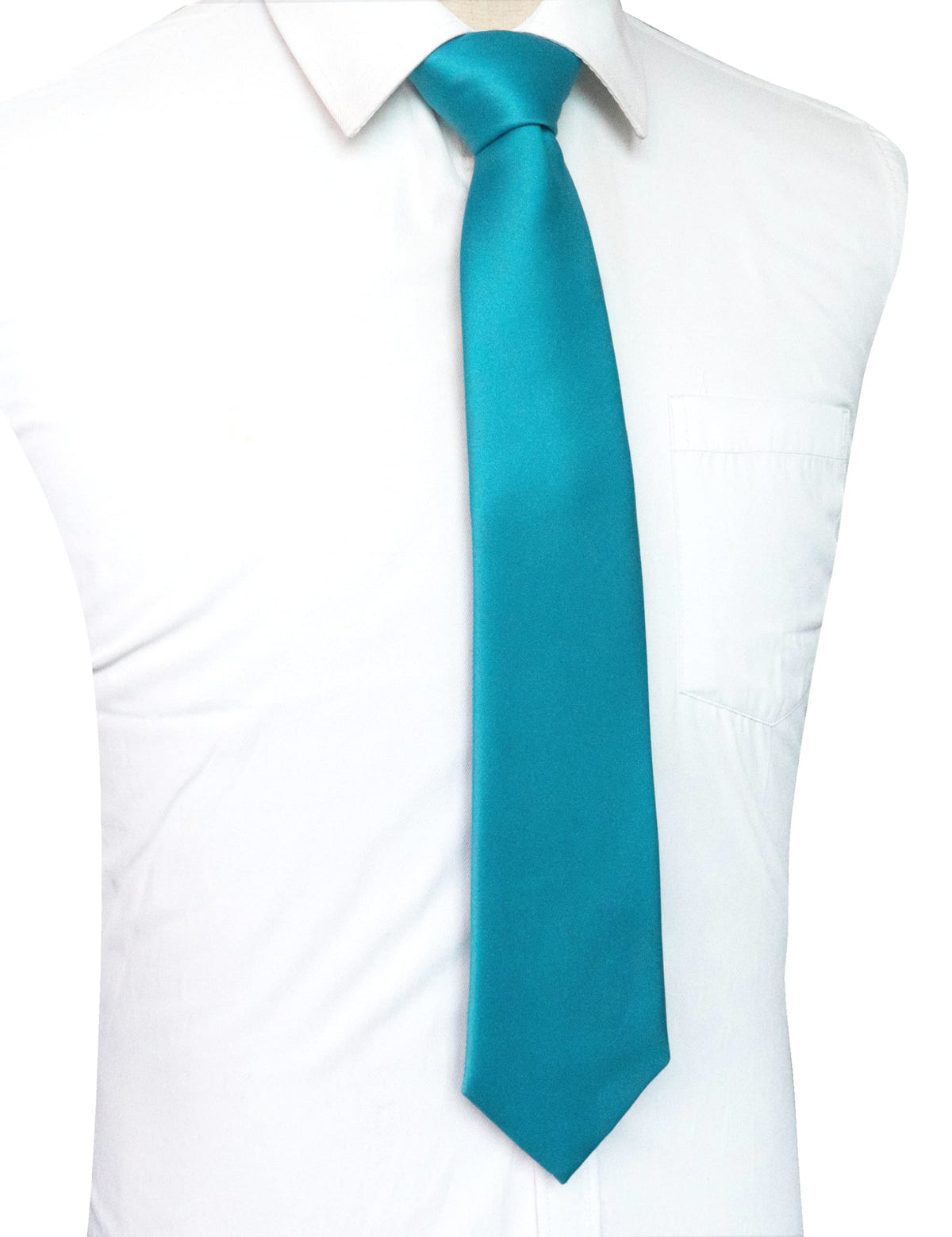 JEMYGINS Solid Color Tie Mens Necktie for Business and Wedding