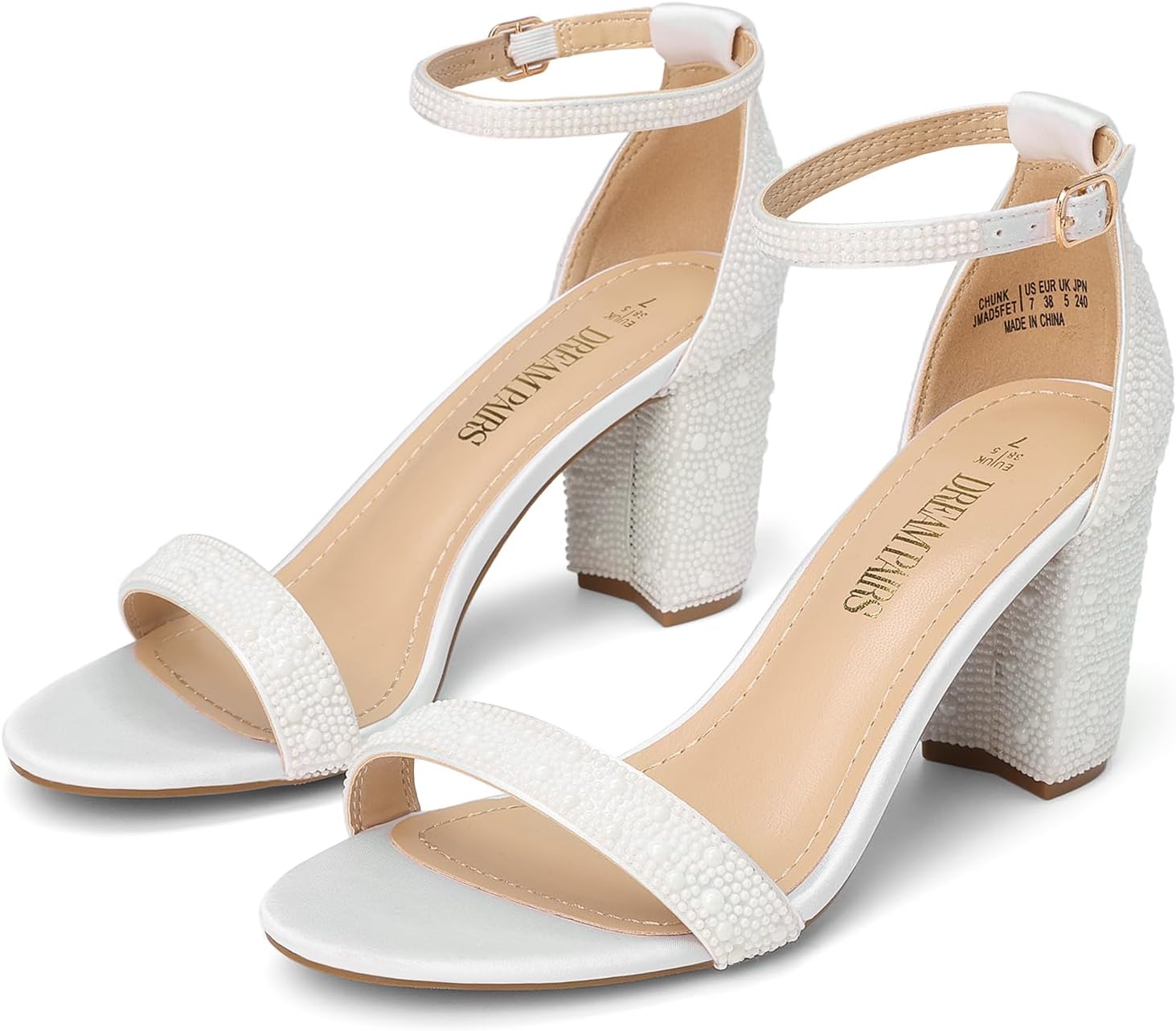 DREAM PAIRS Women's Comfort Block Heel Sandals