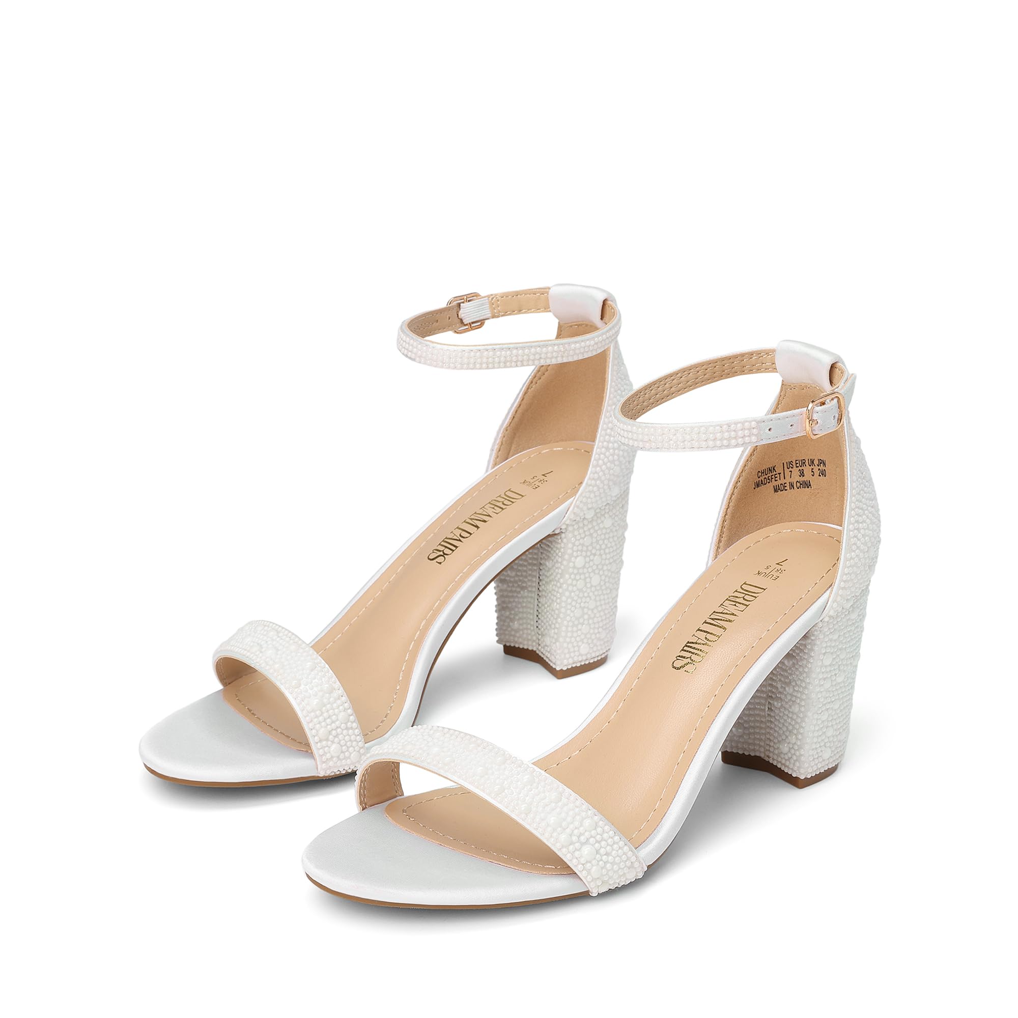 DREAM PAIRS Women's Comfort Block Heel Sandals
