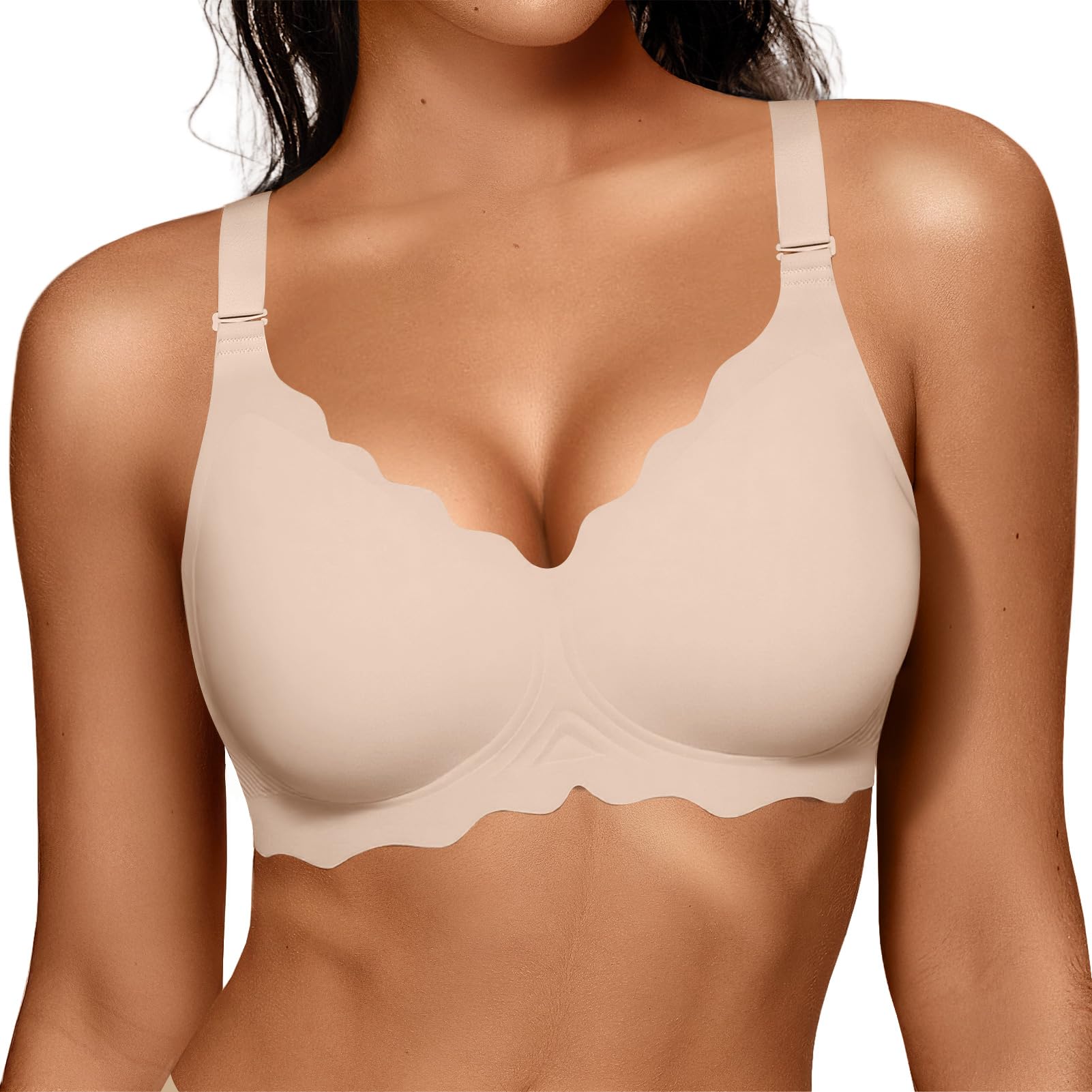 OEAK Women Value Series Jelly Bras Wireless Pushup Convertible Bra