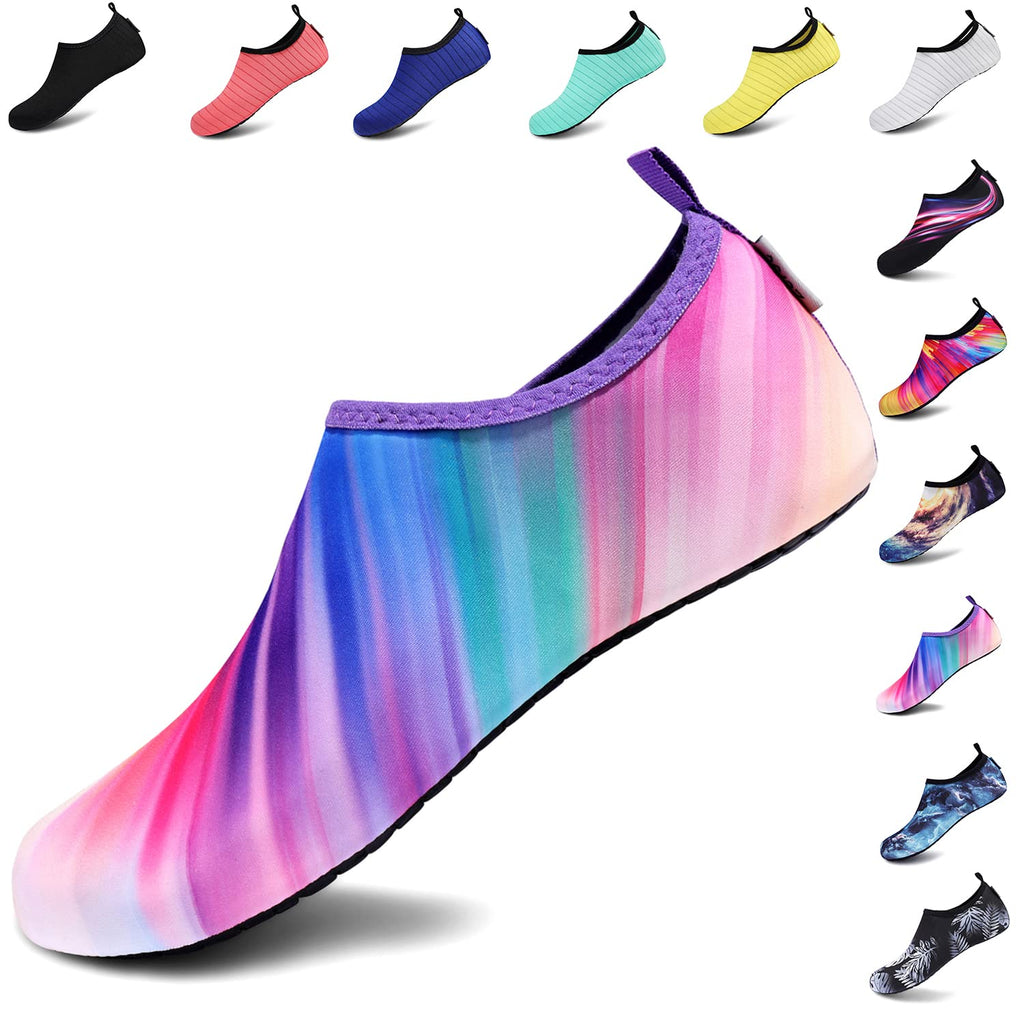 VIFUUR Water Shoes for Men Women Barefoot Quick Dry Aqua Socks Slip On