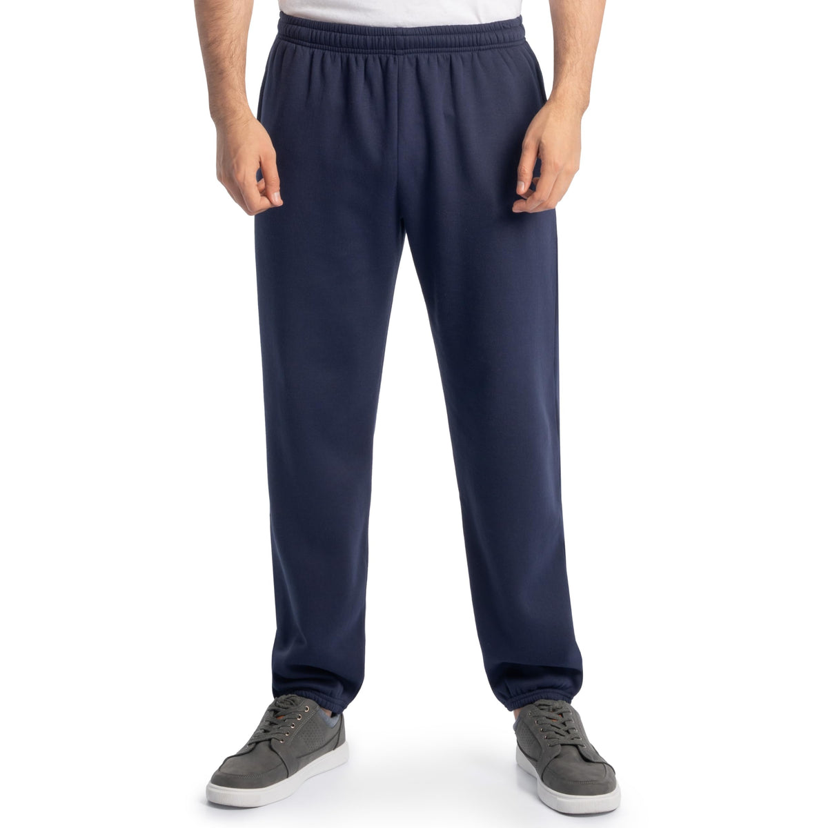 Fruit of the Loom Eversoft Fleece Elastic Bottom Sweatpants with Pockets, Relaxed Fit, Moisture Wicking, Breathable