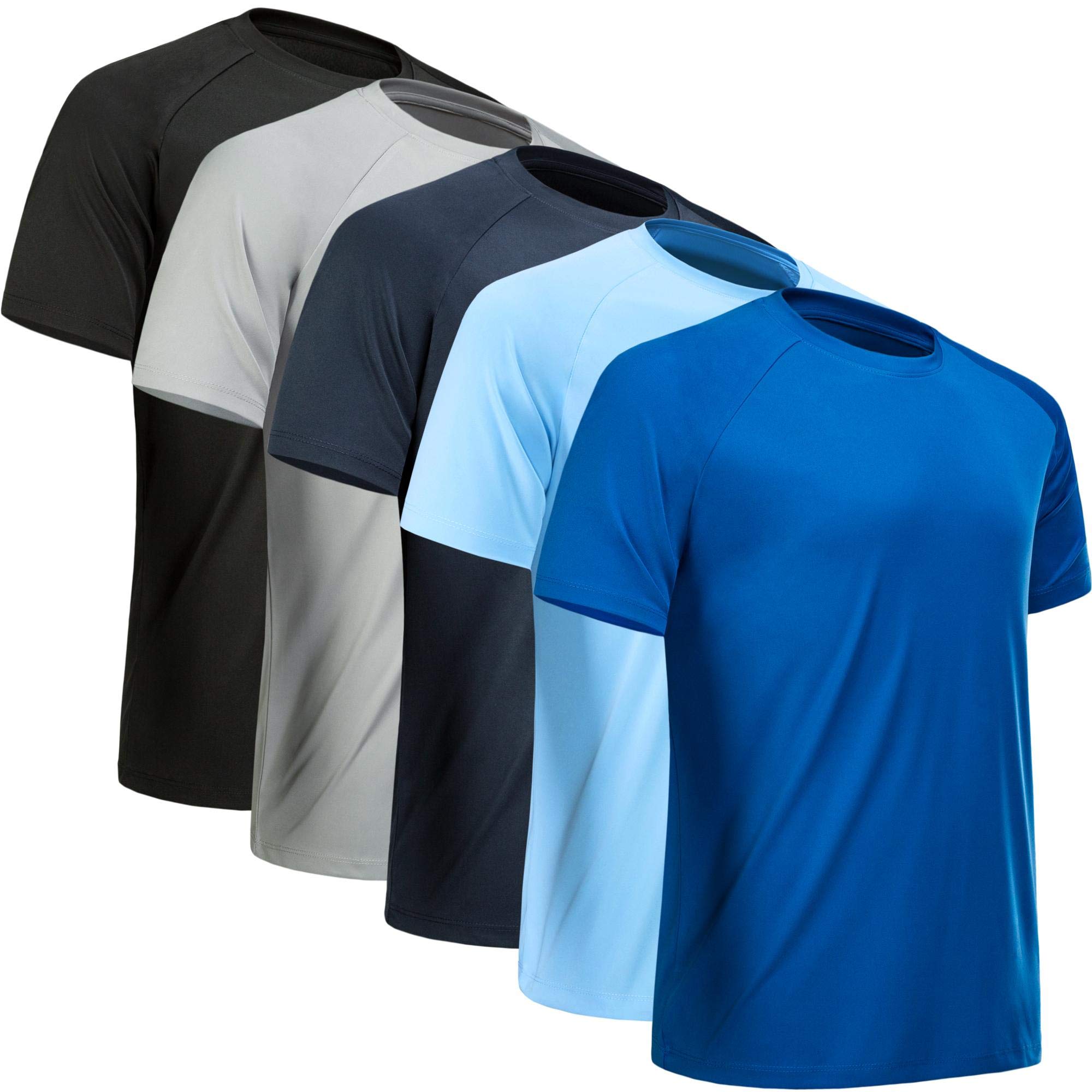 Workout Shirts for Men Short Sleeve Quick Dry Gym T Shirt
