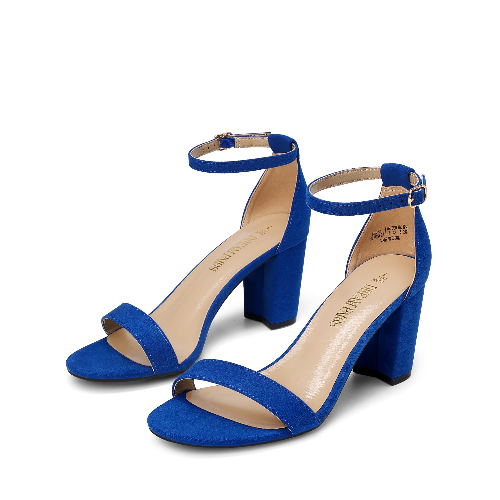 DREAM PAIRS Women's Comfort Block Heel Sandals