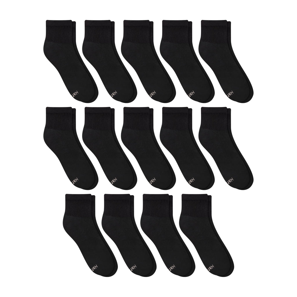 Hanes Women's Crew, Ankle, and No-Show Moisture-Wicking Cushioned Athletic Socks (14 Pack)