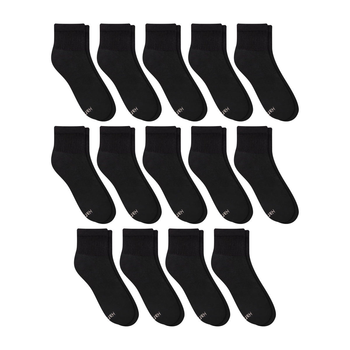 Hanes Women's Crew, Ankle, and No-Show Moisture-Wicking Cushioned Athletic Socks (14 Pack)