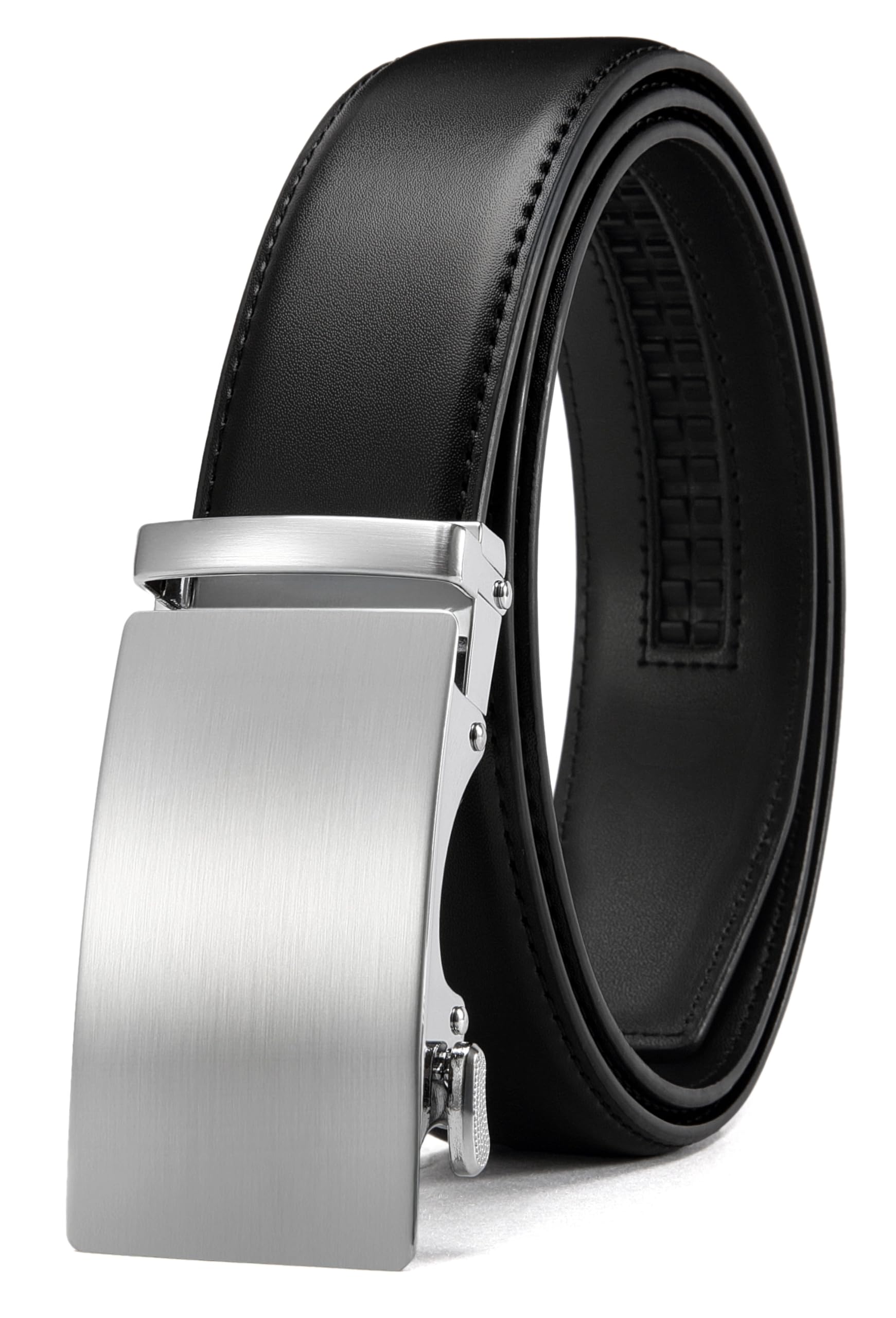 CHAOREN Mens Leather Ratchet Belt - 1 3/8" for Dress Pants