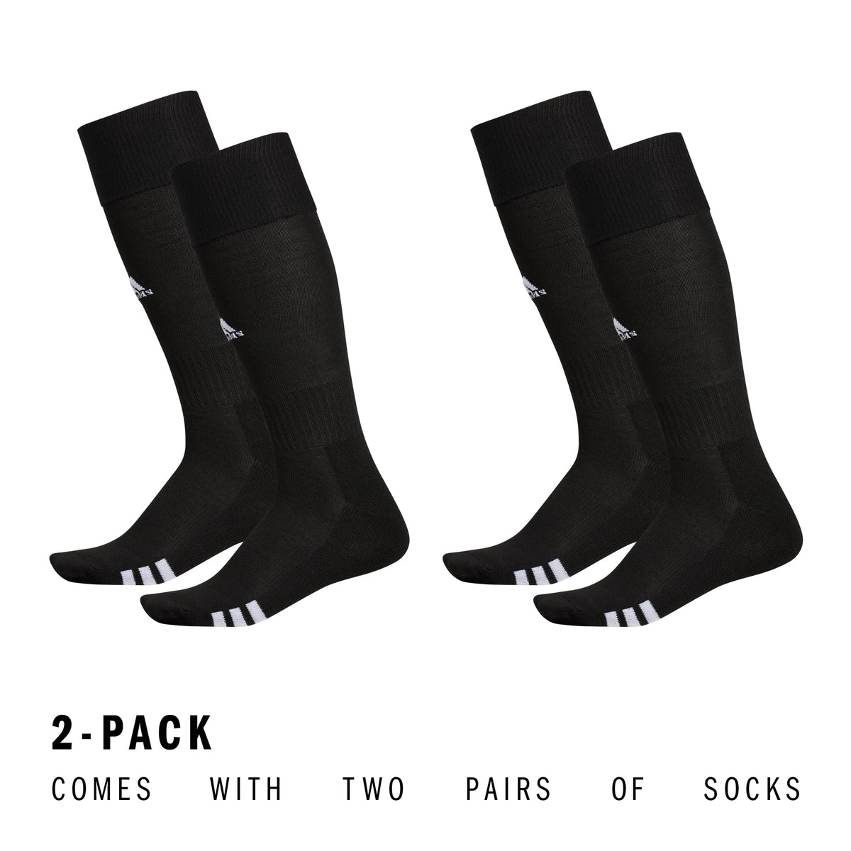adidas Rivalry Over-the-Calf Soccer Socks 2 Pairs
