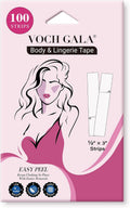 Double Sided Tape for Clothes & Fashion, 100 Pre-Cut Strips, Lingerie Tape