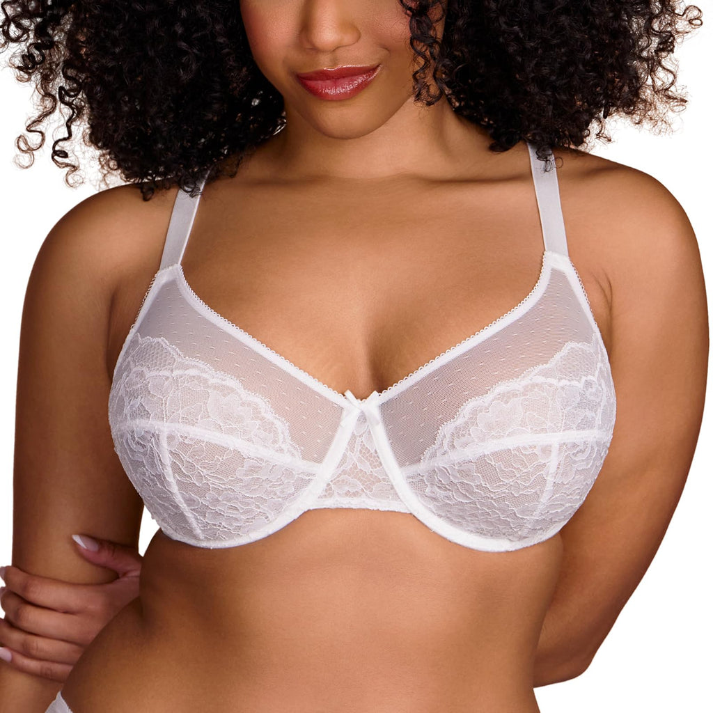 HSIA Minimizer Bras for Women Enchante Lace Underwire Bra for Heavy Breast