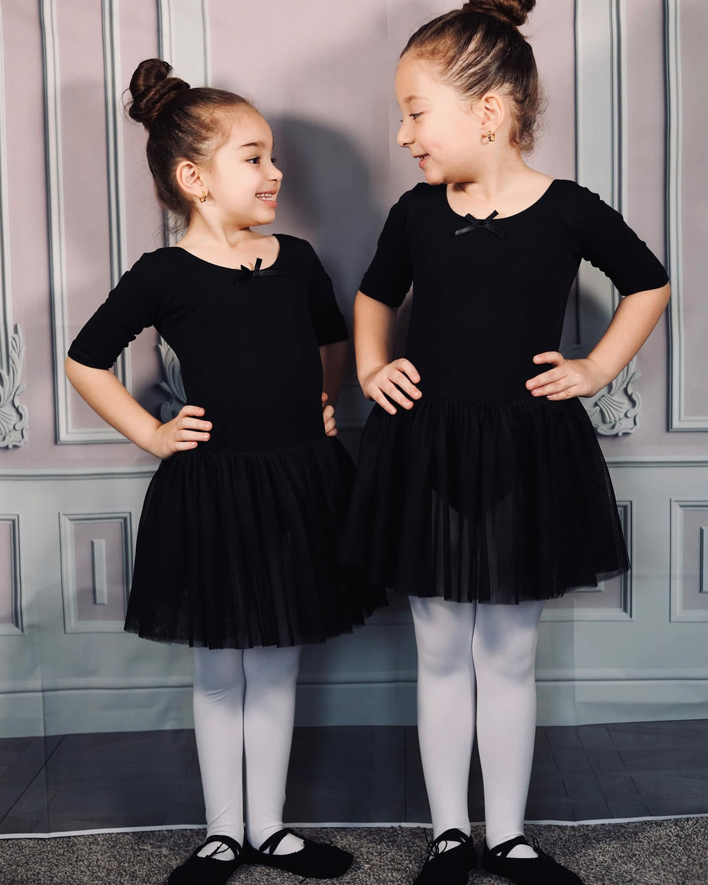 Stelle Girls' Footed Ballet Tights for Dance Class Toddler Kids 2T-15Y