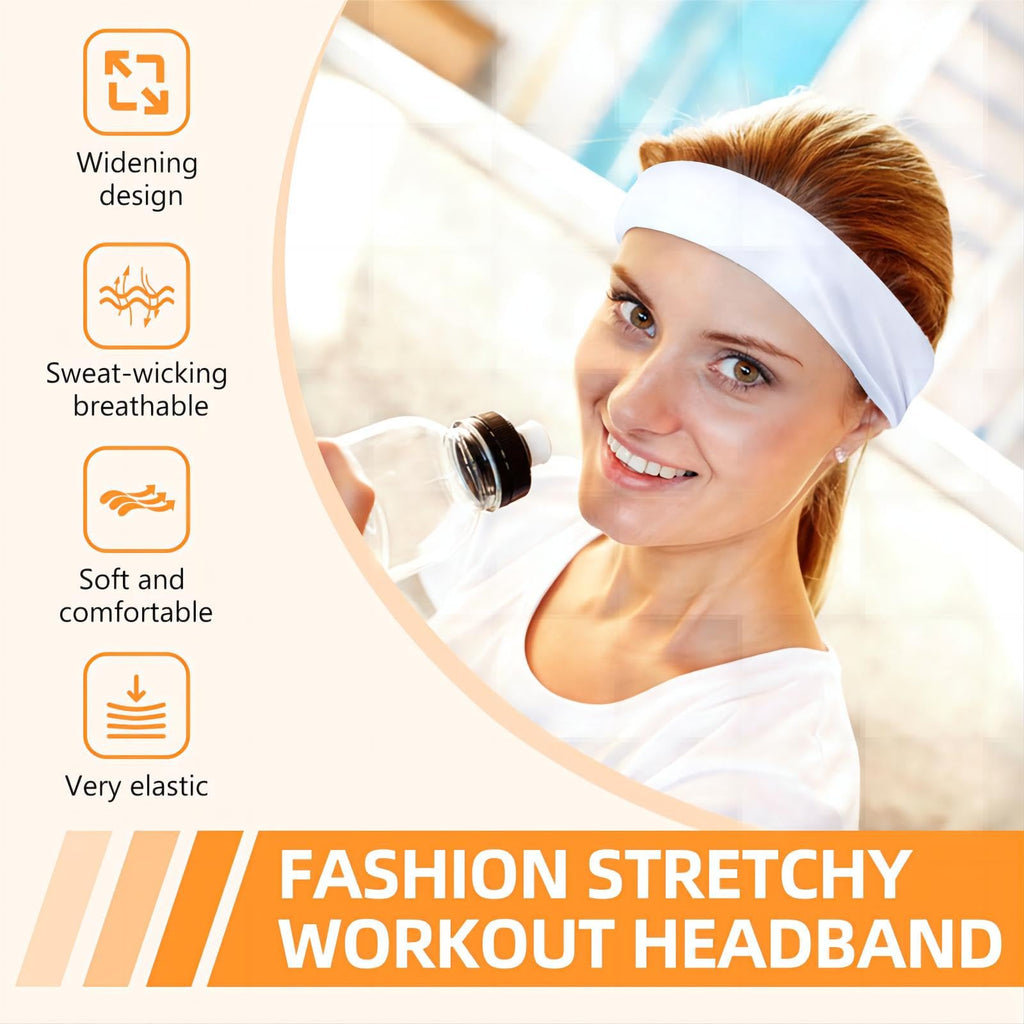 Headbands for Women 8PCS, Summer-Exclusive Elastic Non Slip Hair Head Bands