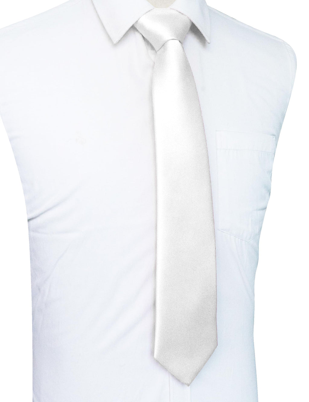 JEMYGINS Solid Color Tie Mens Necktie for Business and Wedding