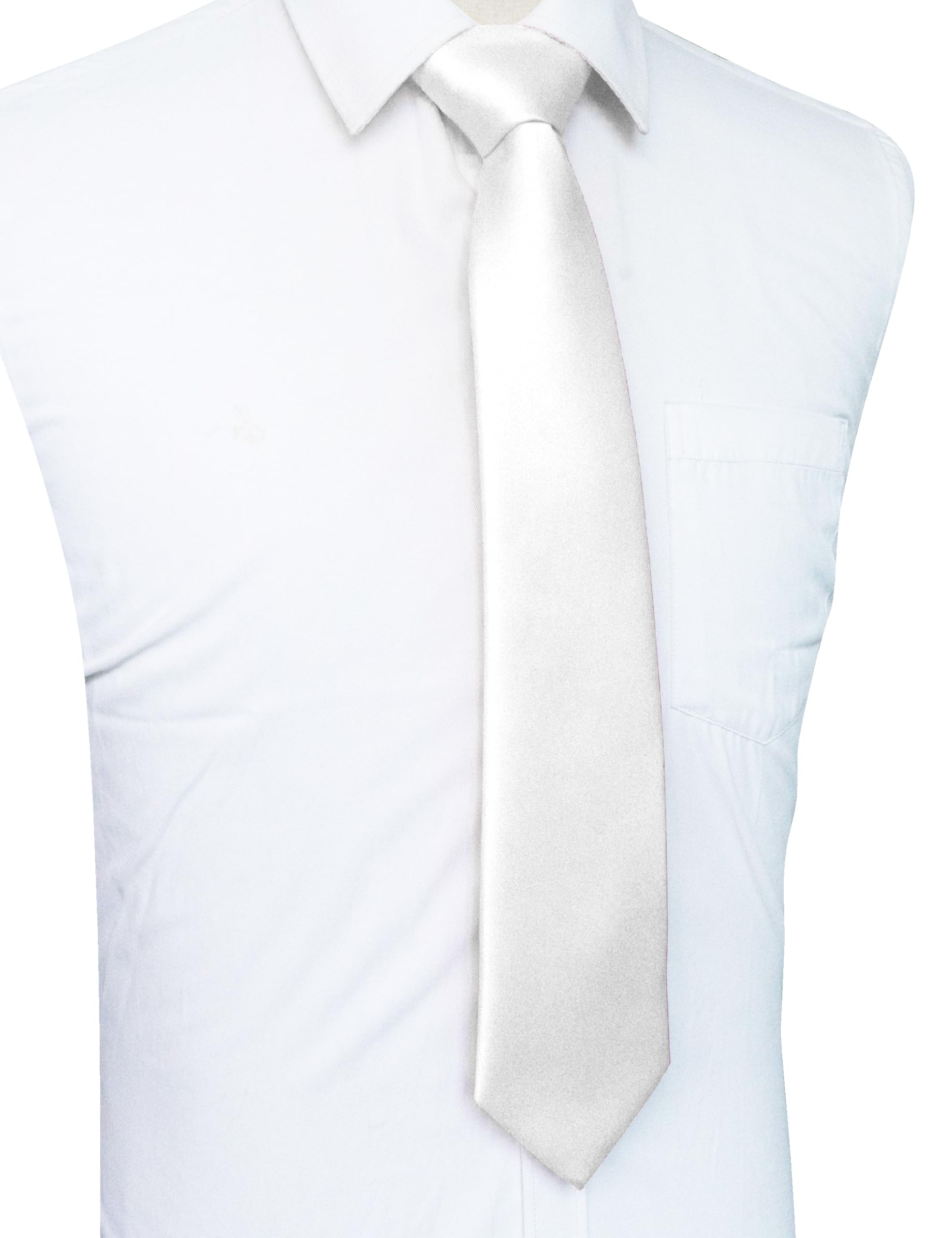 JEMYGINS Solid Color Tie Mens Necktie for Business and Wedding