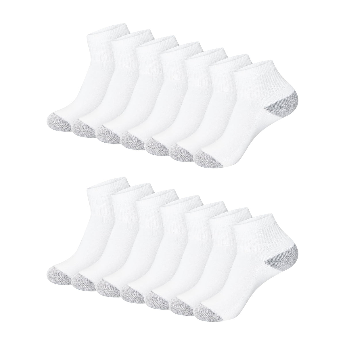 Hanes Women's Crew, Ankle, and No-Show Moisture-Wicking Cushioned Athletic Socks (14 Pack)