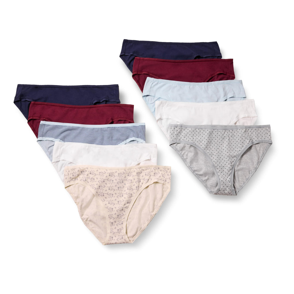 Amazon Essentials Women's Cotton Spandex Bikini Brief Underwear (Available in Plus Size)