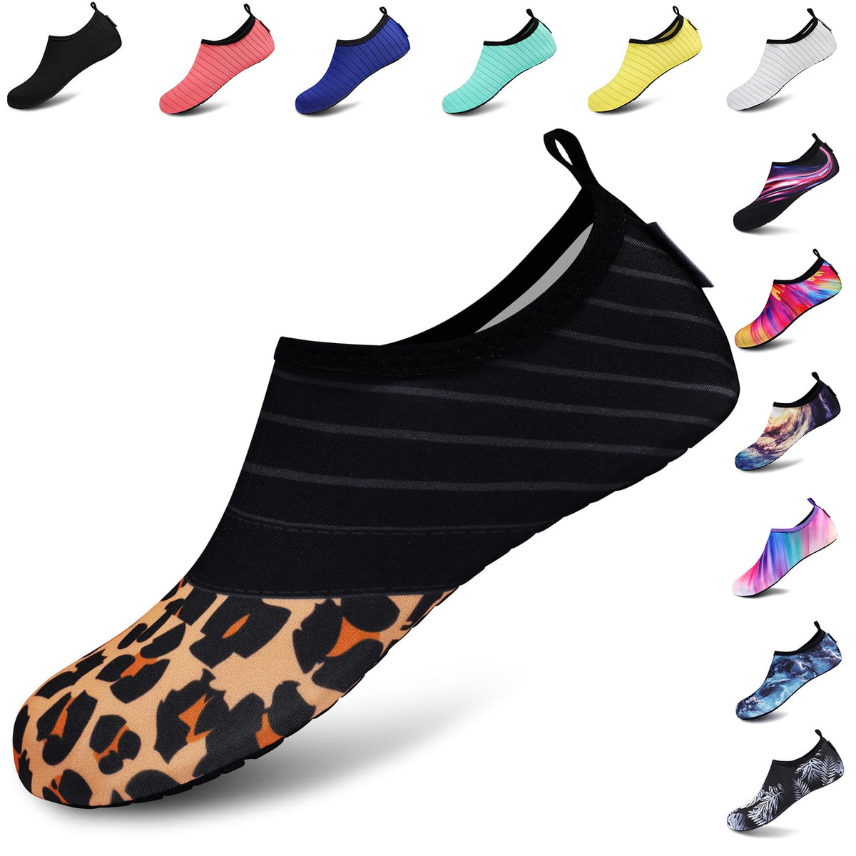 VIFUUR Water Shoes for Men Women Barefoot Quick Dry Aqua Socks Slip On