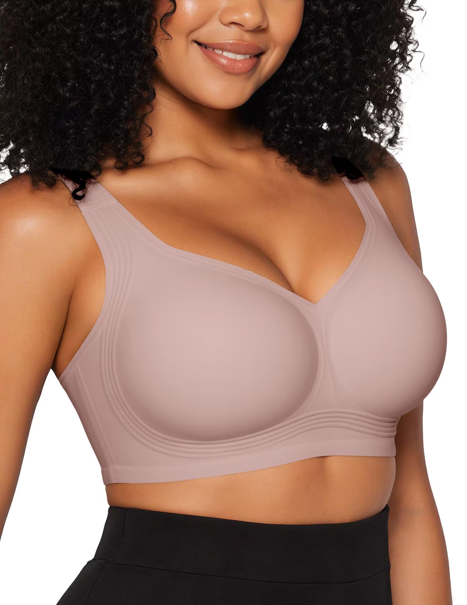 Vertvie Jelly Bras for Women No Underwire Minimizer Support