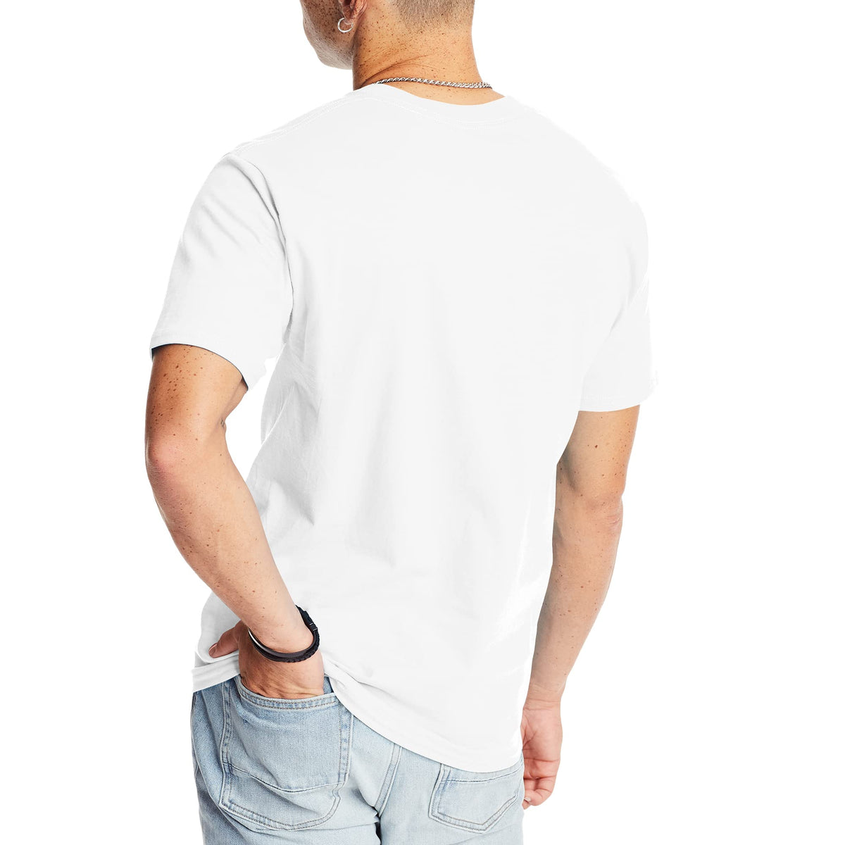 Hanes Men's Beefy-T T-Shirt, Heavyweight Cotton T-Shirts for Men, 1 or 2 Pack, Men's Tees (Tall
