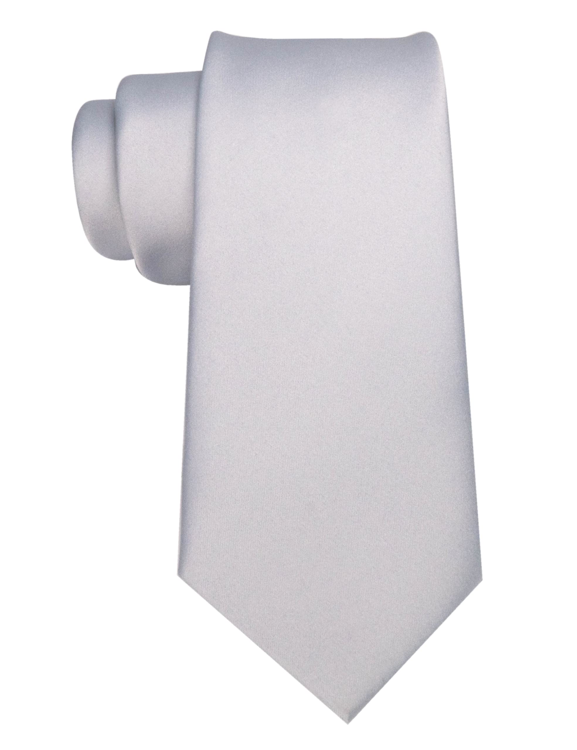JEMYGINS Solid Color Tie Mens Necktie for Business and Wedding