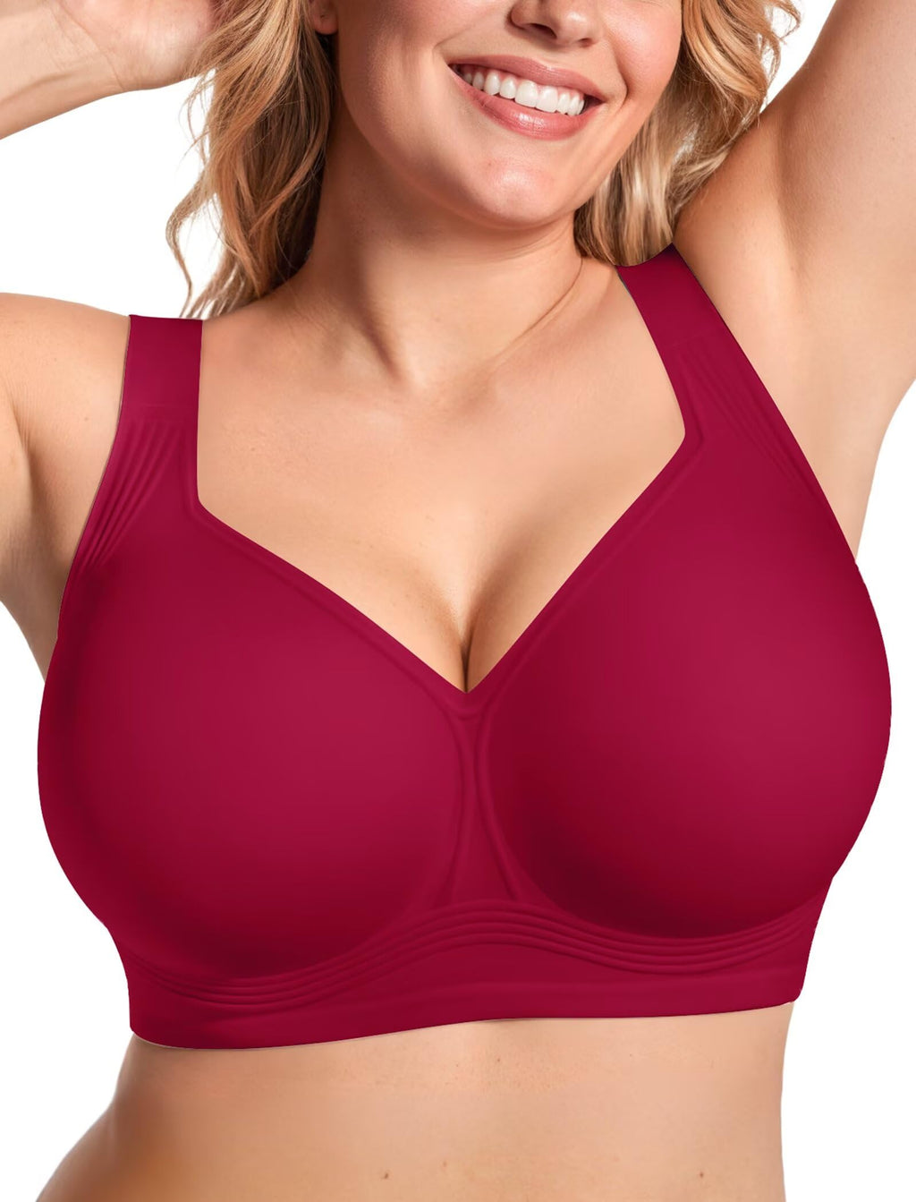 Vertvie Jelly Bras for Women No Underwire Minimizer Support