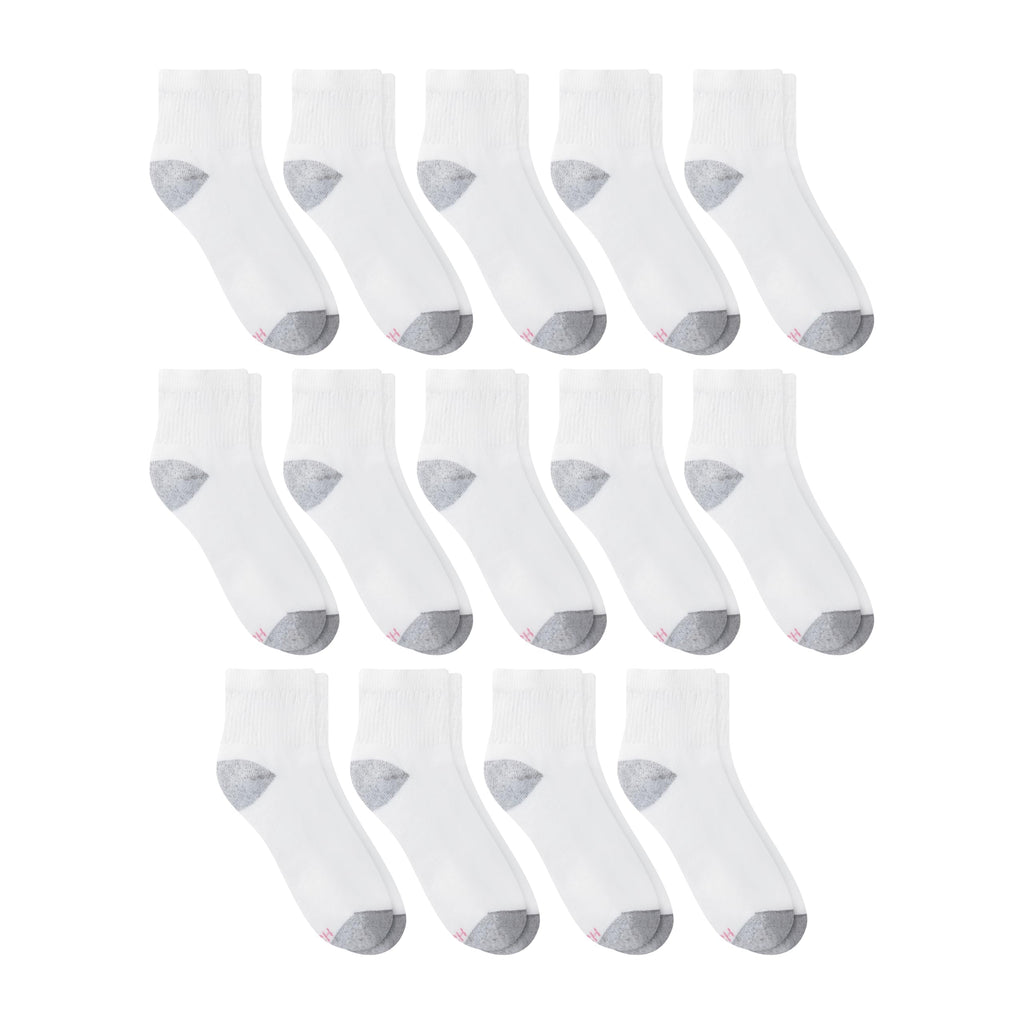 Hanes Women's Crew, Ankle, and No-Show Moisture-Wicking Cushioned Athletic Socks (14 Pack)