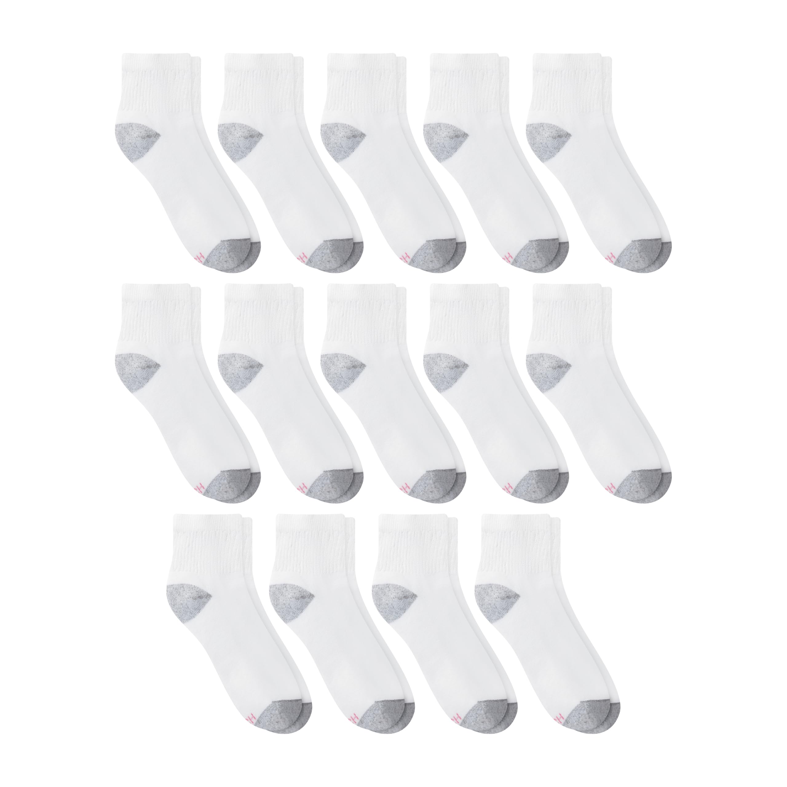 Hanes Women's Crew, Ankle, and No-Show Moisture-Wicking Cushioned Athletic Socks (14 Pack)